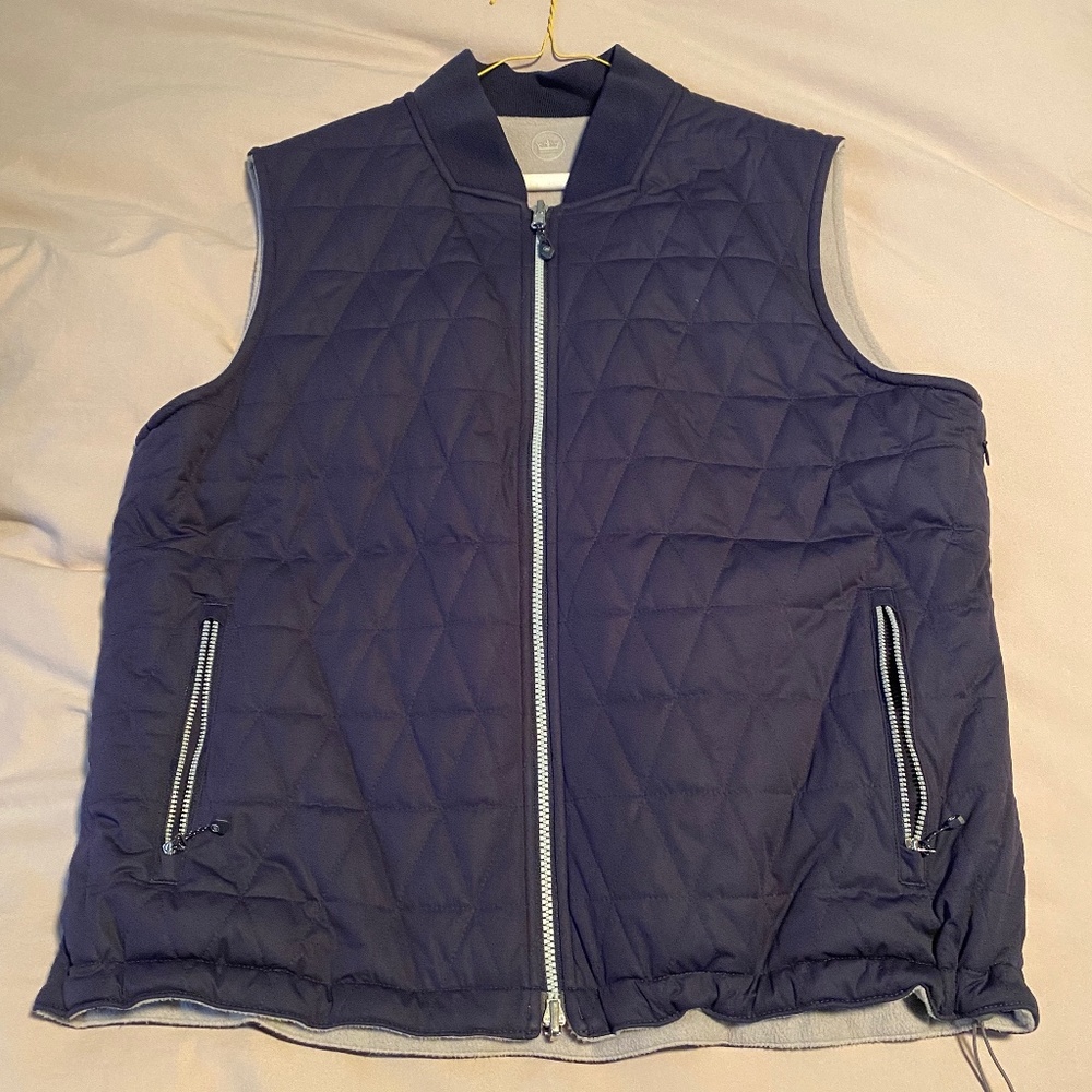 Peter Millar Men’s Thermal Block Reversible Vest Size Large